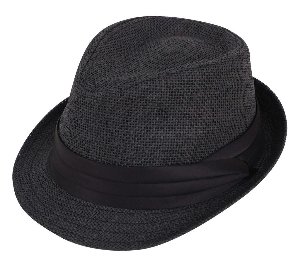 8644 Fedora Hats Black Fedora Fedora Hats Straw Trilby Hat Summer Short